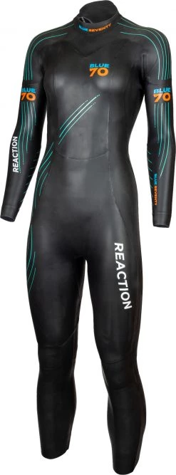 De gros ⌛ Blueseventy Reaction Wetsuit 👍 Women, noir 😀