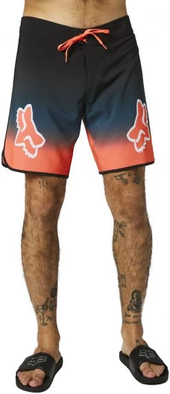 Remise ⌛ Fox Reepz 18" Boardshorts Men, noir/orange 🎁
