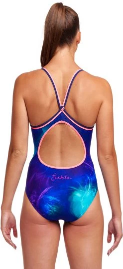 Promo ⭐ Funkita Diamond Back One Piece 🌟 Swimsuit 🔥 Women, Multicolore ⌛ -Maillots de bain Soldes funkita diamond back one piece swimsuit women fly baby 3 2