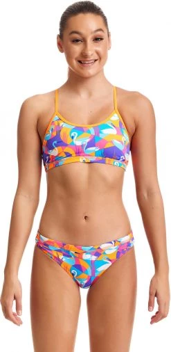 Sortie 🎁 Funkita Eco Racerback One Piece Swimsuit Girls, Multicolore 🤩 -Maillots de bain Soldes funkita eco racerback one piece swimsuit girls swim swan 2
