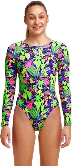 Meilleur prix ⭐ Funkita Long Shot One Piece Swimsuit 😉 Girls, Multicolore ✨ -Maillots de bain Soldes funkita long shot one piece swimsuit girls sloth slumber 2