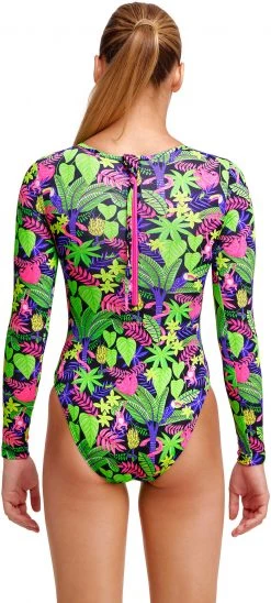 Meilleur prix ⭐ Funkita Long Shot One Piece Swimsuit 😉 Girls, Multicolore ✨ -Maillots de bain Soldes funkita long shot one piece swimsuit girls sloth slumber 3