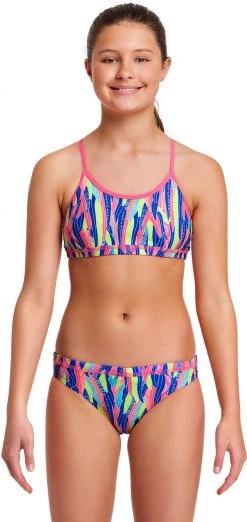 Remise ⌛ Funkita Racerback One Piece Swimsuit Girls, Multicolore 🔔