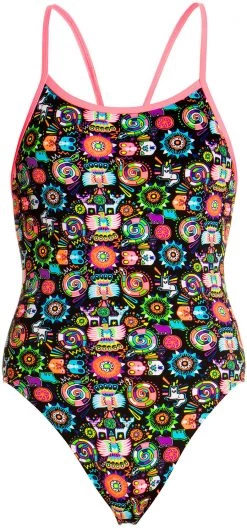 Acheter ✨ Funkita Single Strap One Piece Swimsuit Girls, rose/bleu 🎉