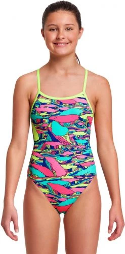 Promo 👍 Funkita Single Strap One Piece Swimsuit Girls, Multicolore ✔️