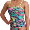 Remise 🎁 Funkita Single Strap One Piece Swimsuit Women, Multicolore 🥰
