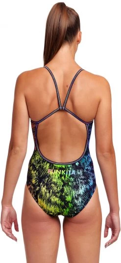 Acheter ✔️ Funkita Single Strap One Piece Swimsuit Women, Multicolore ✔️ -Maillots de bain Soldes funkita single strap one piece swimsuit women lion eyes 3