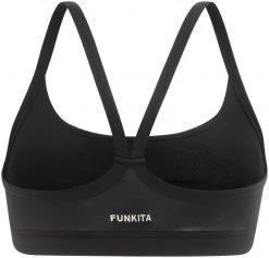 Tout neuf ✨ Funkita Sports T-shirt zippé Femme, noir 🎁 -Maillots de bain Soldes funkita sports top women still black 3