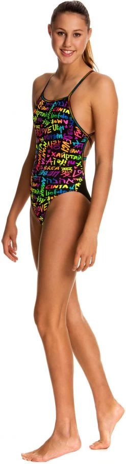 Top 10 ❤️ Funkita Strapped In Maillot de bain une pièce Fille, Multicolore ❤️ -Maillots de bain Soldes funkita strapped in one piece swimsuit maedchen love funkita 2 1