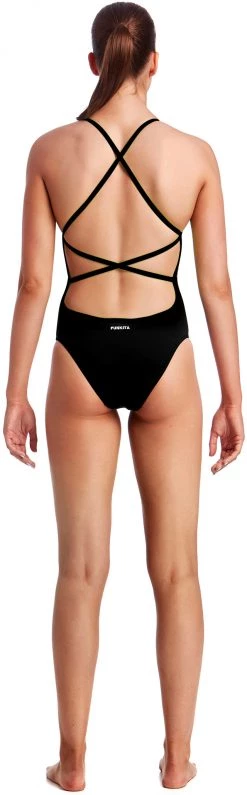Remise 🔔 Funkita Strapped In Swimsuit Women, bleu ✨ -Maillots de bain Soldes funkita strapped in one piece swimsuit women still black solid 6 1
