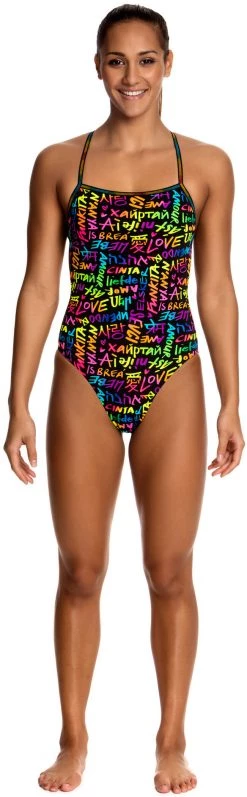 De gros 😀 Funkita Strapped In One Piece Swimsuit Women, Multicolore ⭐ -Maillots de bain Soldes funkita strapped in one piece women love funkita 1 2