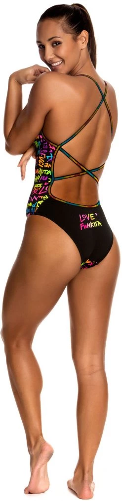 De gros 😀 Funkita Strapped In One Piece Swimsuit Women, Multicolore ⭐ -Maillots de bain Soldes funkita strapped in one piece women love funkita 4 2