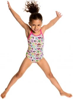 Offres 🌟 Funkita Printed One Piece Swimsuit Girls, Multicolore 🥰 -Maillots de bain Soldes funkita toddler printed one piece girls crazy critters 2 3