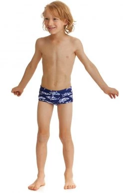Grosses soldes ⭐ Funky Trunks Printed Trunks Boys, bleu/blanc 🛒 -Maillots de bain Soldes funky trunks printed trunks boys rompa chompa 4