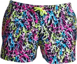 Nouveau 🧨 Funky Trunks Shorty Shorts Men, rose/noir 🤩