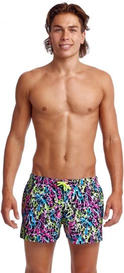 Meilleure vente 👍 Funky Trunks Shorty Shorts Men, Multicolore ✔️ -Maillots de bain Soldes funky trunks shorty shorts men messed up 2 1
