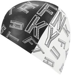 Coupon 🎉 Funky Trunks Silicone Swimming Cap Men, noir/blanc 😀