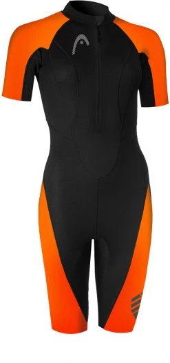 Acheter 🧨 Head Swimrun Multix Shorty 2.5 Combinaison Femme, noir/orange 🎁
