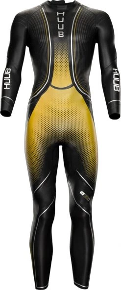 Tout neuf ❤️ HUUB Agilis Ali Gold 3.5 Wetsuit Men, noir/jaune ✔️