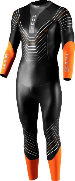 Meilleure affaire ✔️ HUUB Araya Wetsuit Men, noir 🔔 -Maillots de bain Soldes huub araya wetsuit men black orange 3