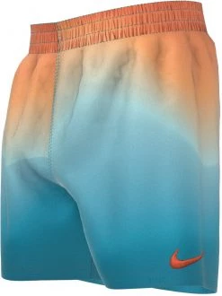 Coupon 🎁 Nike Swim Aurora Borealis 4" Volley Shorts Boys, turquoise/orange ❤️