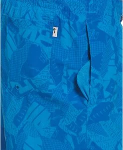 Le moins cher 🤩 Nike Swim Collage 5" Volley Shorts Men, Bleu pétrole 💯 -Maillots de bain Soldes nike swim collage 5 volley shorts men photo blue 5 1