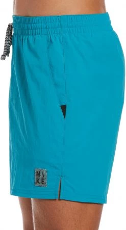 Remise 💯 Nike Swim Essential 5" Volley Shorts Men, noir ⌛ -Maillots de bain Soldes nike swim essential 5 volley shorts men aquamarine 3