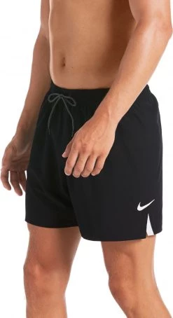 Promo 🌟 Nike Swim Essential Vital Short Volley 5’’ Homme, rose 🎁 -Maillots de bain Soldes nike swim essential vital 5 volley shorts men black 3 1