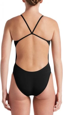Budget 🥰 Nike Swim Hydrastrong Solids Maillot de bain une pièce Femme, noir 🔥 -Maillots de bain Soldes nike swim hydrastrong soldis cut out one piece swimsuit women black 3