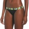 Tout neuf 🎉 Nike Swim Logo Tape Banded Bikini Bottoms 🔥 Women, noir ⌛ -Maillots de bain Soldes nike swim logo tape banded bikini bottoms women black 1