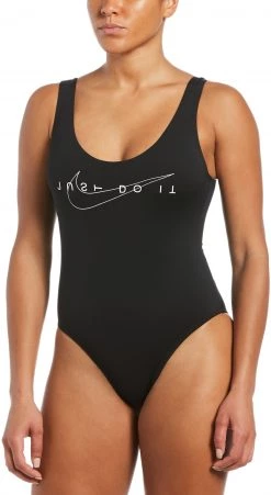 Le moins cher 🛒 Nike Swim Multi Logo U-Back One Piece Swimsuit 👍 Women, rouge ⭐