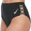 Promo 💯 Nike Swim Sneakerkini High Waist Cheeky Bottoms Women, noir 🛒 -Maillots de bain Soldes nike swim sneakerkini high waist cheeky bottoms women black 1