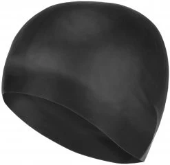 Tout neuf ⭐ Nike Swim Solid Bonnet de bain pour cheveux longs, noir 🥰