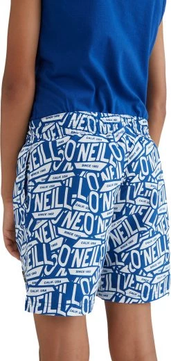 De gros 😀 O'Neill Stickerprint Shorts Boys, turquoise/bleu 🔔 -Maillots de bain Soldes oneill stickerprint shorts boys blue 4 1