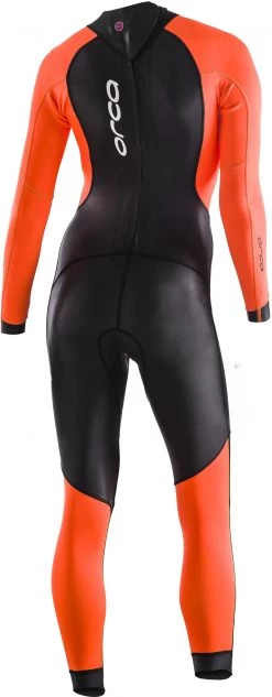 Promo 🥰 ORCA Openwater Core Hi-Vis Wetsuit Women, noir/orange 🔥 -Maillots de bain Soldes orca openwater core hi vis wetsuit women black 2