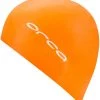 Vente flash ⌛ ORCA Silicone Bonnet de bain, orange ❤️ -Maillots de bain Soldes orca silicone swimcap high vis orange 1