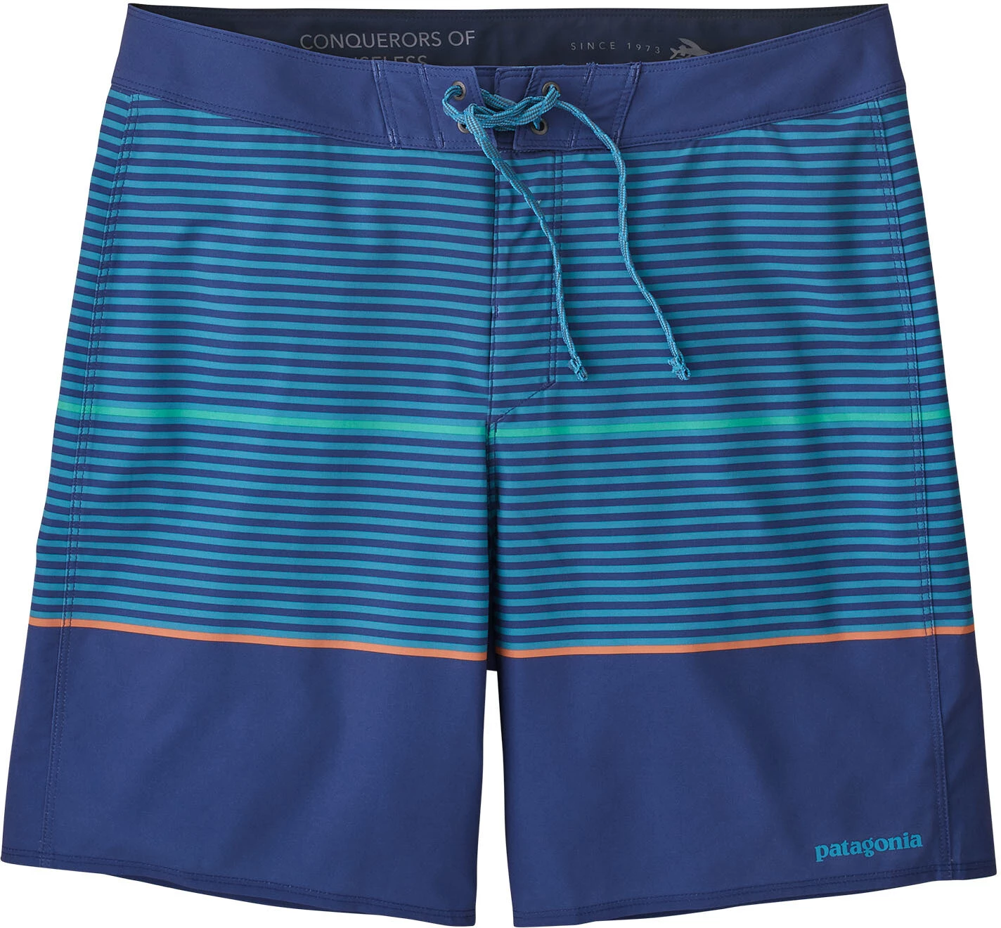 Patagonia Hydropeak Boardshorts 18" Men, jaune/bleu Vente flash 👏 Patagonia Hydropeak Boardshorts 18" Men, jaune/bleu 💯 -Maillots de bain Soldes patagonia hydropeak boardshorts 18 men olivas stripe anacapa blue 1
