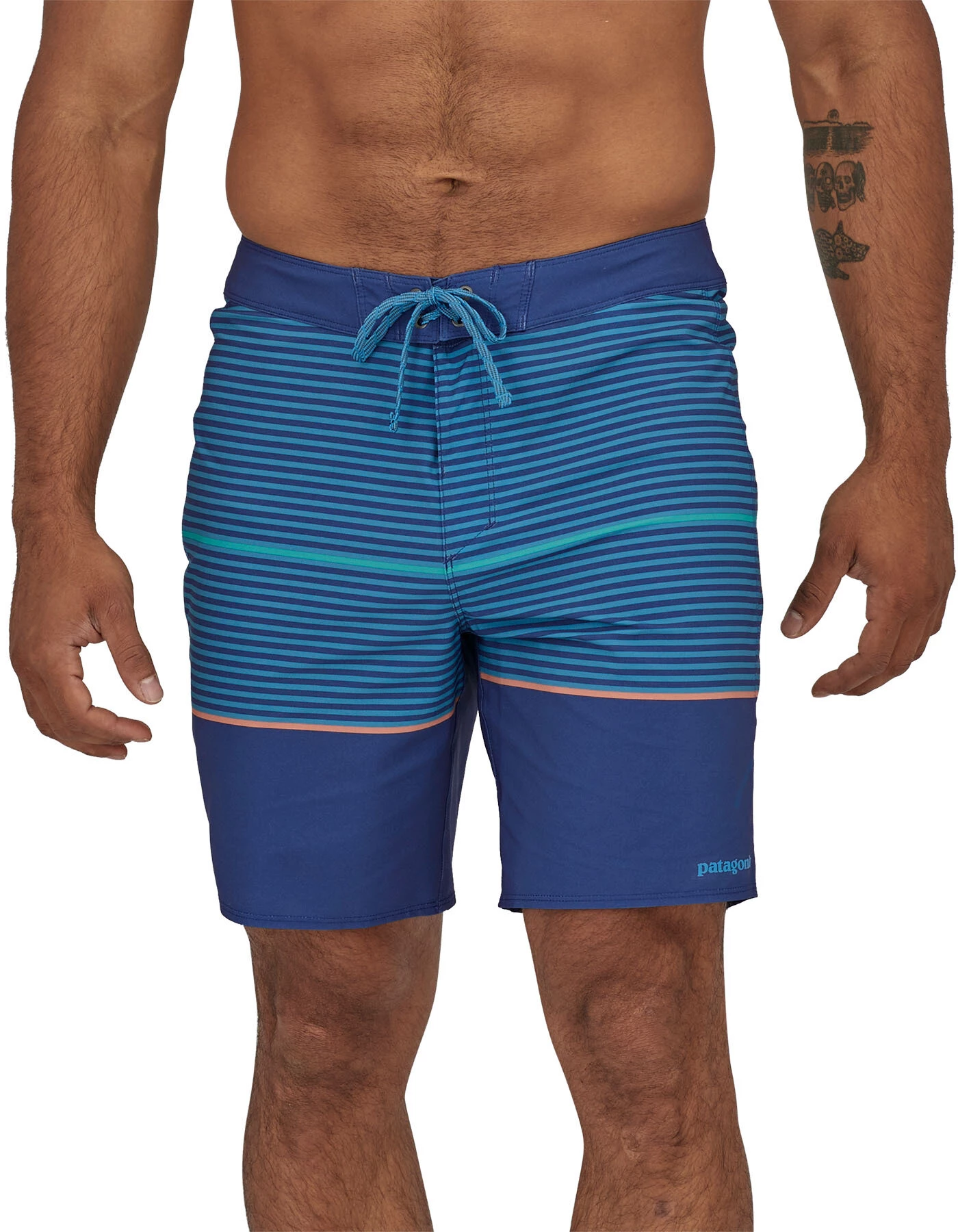 Patagonia Hydropeak Boardshorts 18" Men, jaune/bleu Vente flash 👏 Patagonia Hydropeak Boardshorts 18" Men, jaune/bleu 💯 -Maillots de bain Soldes patagonia hydropeak boardshorts 18 men olivas stripe anacapa blue 2