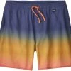 Nouveau ❤️ Patagonia Hydropeak Volley Shorts 16" Men, bleu/turquoise 👍 -Maillots de bain Soldes patagonia hydropeak volley shorts 16 men cosmic gradients tigerlily orange 1 1