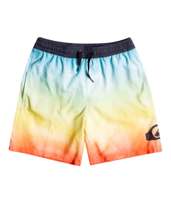 Remise 🥰 Quiksilver Everyday Faded Logo 15" Volley Shorts Youth, Multicolore 🔔