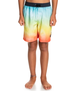 Remise 🥰 Quiksilver Everyday Faded Logo 15" Volley Shorts Youth, Multicolore 🔔 -Maillots de bain Soldes quiksilver everyday faded logo 15 volley shorts youth tarmac 3