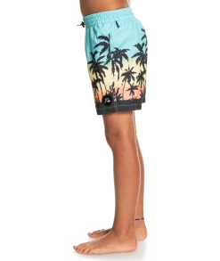 Tout neuf ⌛ Quiksilver Everyday Paradise 14" Volley Shorts Youth, Multicolore 🛒 -Maillots de bain Soldes quiksilver everyday paradise 14 volley shorts youth angel blue 5