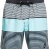 Le moins cher 😉 Quiksilver Oceanmade Scallop Volley Shorts Men, gris ❤️