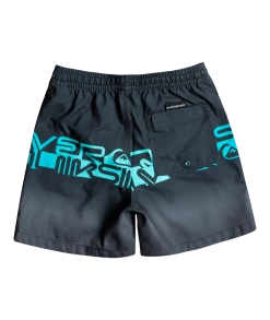 Tout neuf 🥰 Quiksilver Wordblock 14" Shorts Youth, bleu 🎁 -Maillots de bain Soldes quiksilver wordblock 14 shorts youth black 2