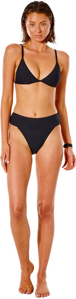 De gros 😉 Rip Curl Premium Surf High Waist Cheeky Women, rouge ✔️ -Maillots de bain Soldes rip curl premium surf high waist cheeky women black 3