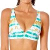 Top 10 ❤️ Rip Curl ☀️ Summer Palm Revo Halter 🔔 Women, blanc/turquoise ✨