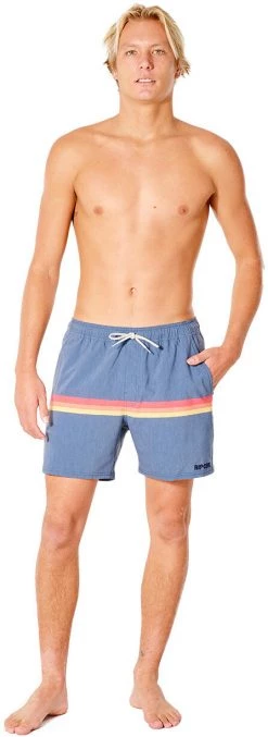Meilleure affaire 🌟 Rip Curl Surf Revival Volley Boardshorts Men, turquoise 🧨 -Maillots de bain Soldes rip curl surf revival volley boardshorts men navy 3 2
