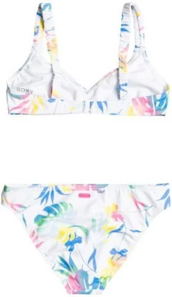 Le moins cher 🎉 Roxy Good Romance Athletic Bikini Set Girls, bleu/Multicolore 🤩