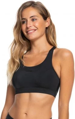 Vente flash ⭐ Roxy Roxy Active High Performance Top 🔔 Women, noir 🔔