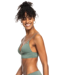 Bon marché 😀 Roxy Shimmer Time Tank Top 🎉 Women, vert ✨ -Maillots de bain Soldes roxy shimmer time tank top women laurel wreath 5